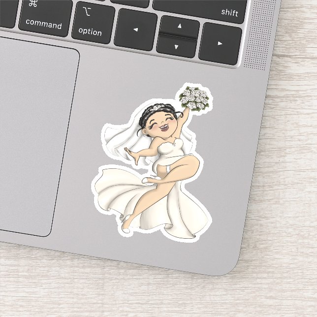 Sticker Joyeuse mariée 11 (Détail)