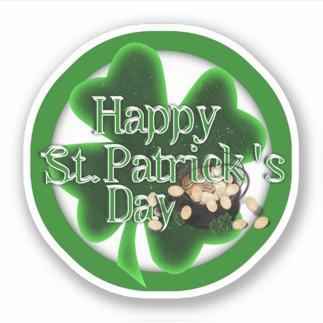 Sticker Joyeuse St-Patrick! (Devant)