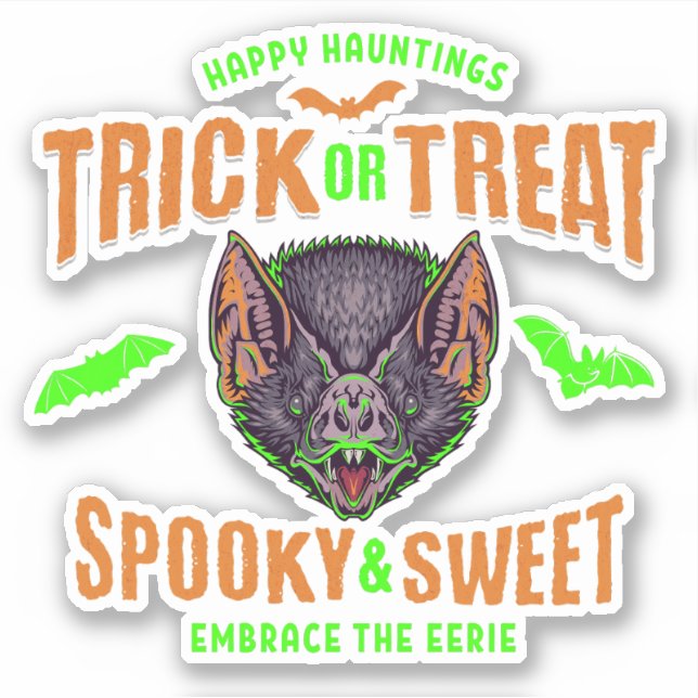 Sticker Joyeuses apparitions | Chauves-souris Halloween de (Devant)