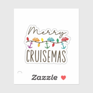 Sticker Joyeuses croisières de Noël Famille de croisières