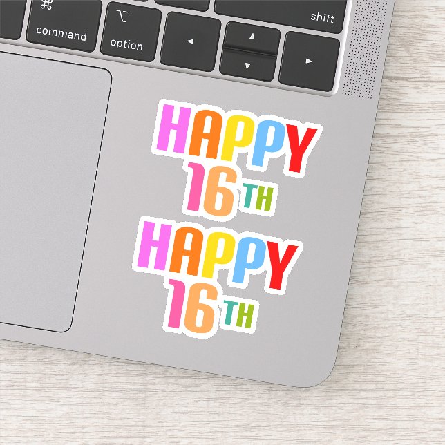 Sticker Joyeux 16ème (Détail)