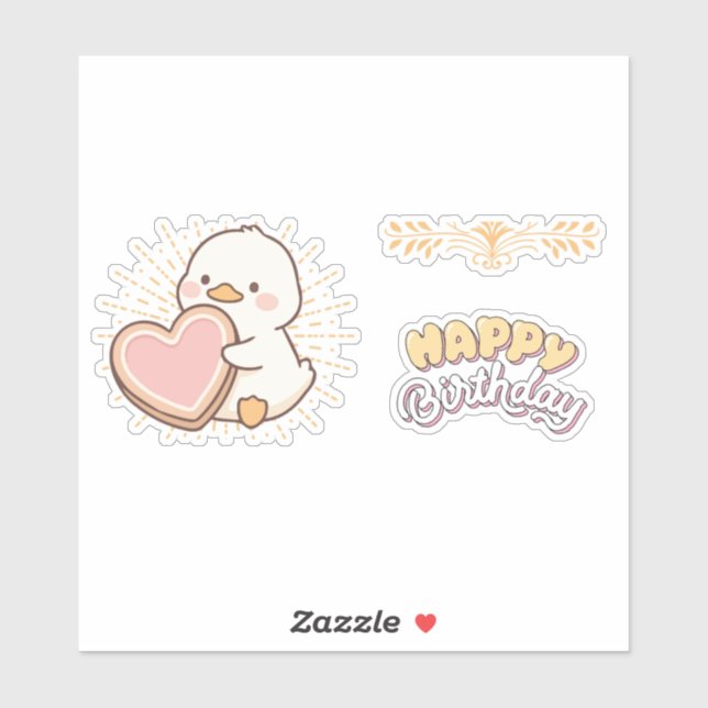 STICKER JOYEUX ANNIVERSAIRE  (Feuille)