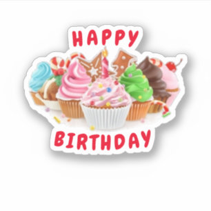 Sticker Joyeux anniversaire