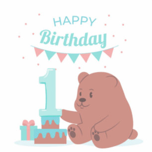 Sticker Joyeux anniversaire numéro un