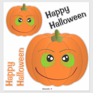 Sticker Joyeux Citrouilles d'Halloween
