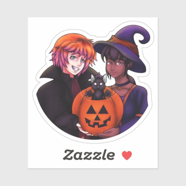 Sticker Joyeux costumes d'Halloween (Feuille)