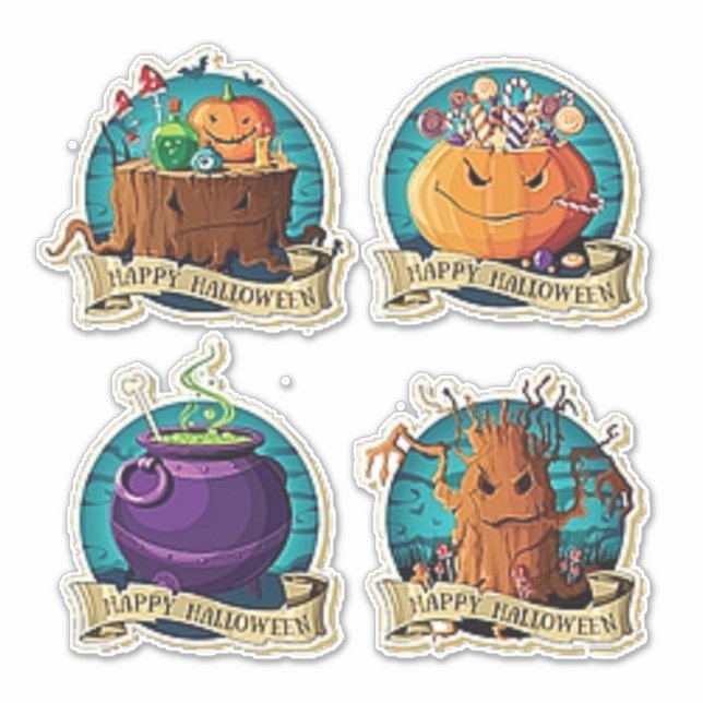 Sticker Joyeux Halloween (Devant)