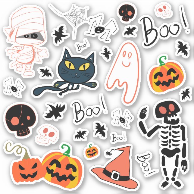 Sticker Joyeux Halloween | Cutie Trick ou Treat (Devant)