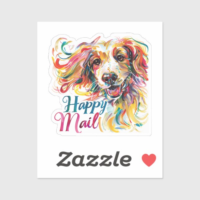 Sticker Joyeux Mail Dog (Feuille)