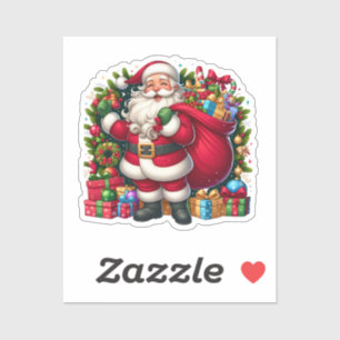 Sticker Joyeux Noël au Père Noël