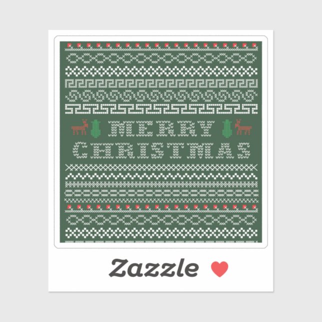 Sticker Joyeux Noël Bordure (Feuille)