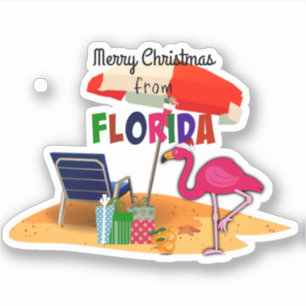 Sticker Joyeux Noël de Floride
