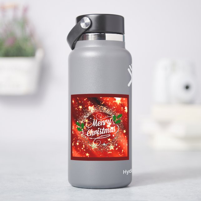 Sticker Joyeux Noël étincelant et brillant (HydroFlask)