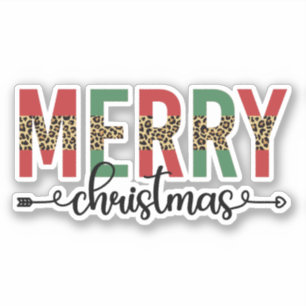 Sticker Joyeux Noël Famille Noël Fête Cadeaux