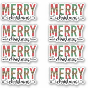 Sticker Joyeux Noël Joyeux emballage cadeau par courrier é