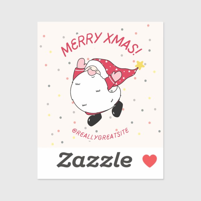 Sticker Joyeux Noël @reallygésite (Feuille)