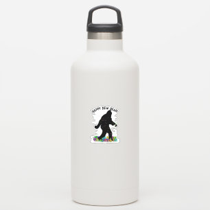 Sticker Joyeux Sasquatch du Nouvel An