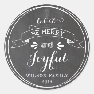 Sticker Joyful et Joyful Chalkboard