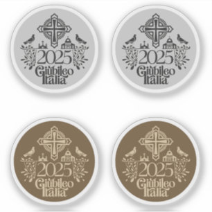 Sticker Jubilé 2025 Anniversaire de l'Église catholique.