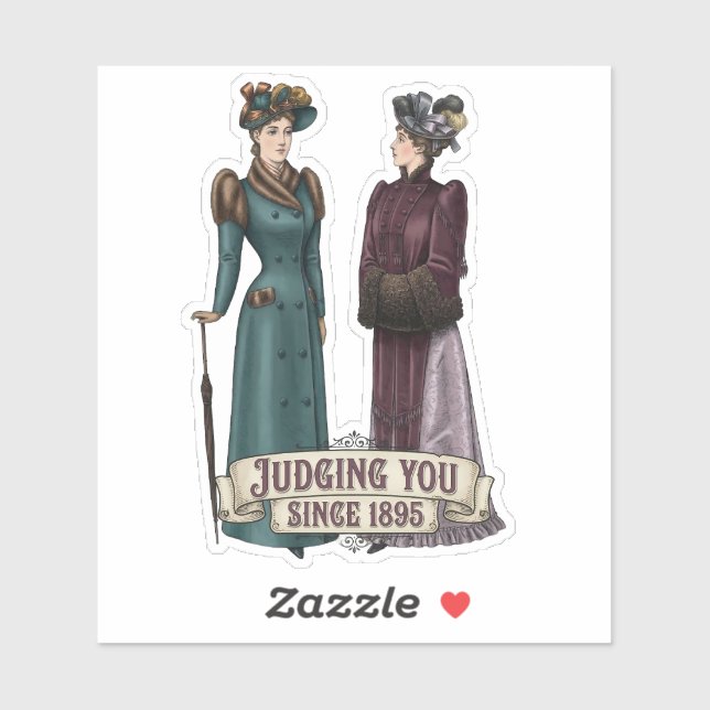 Sticker Judging You Since 1895 - Funny History Buff Gift (Feuille)