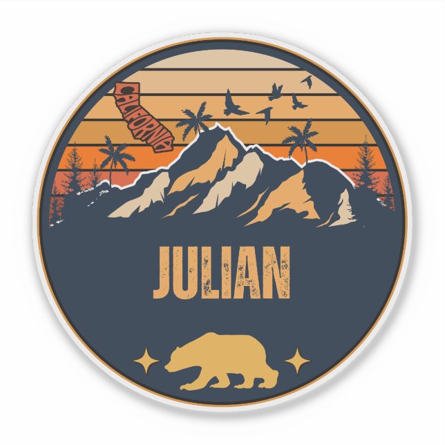 Sticker Julian, Californie (Devant)