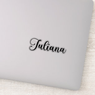 Sticker Juliana Nom - Calligraphie manuscrite