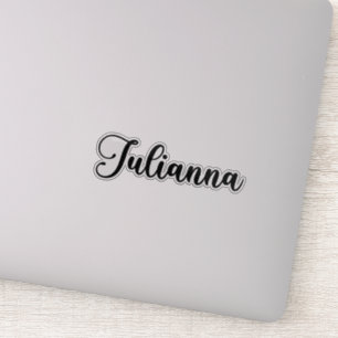 Sticker Julianna Nom - Calligraphie manuscrite