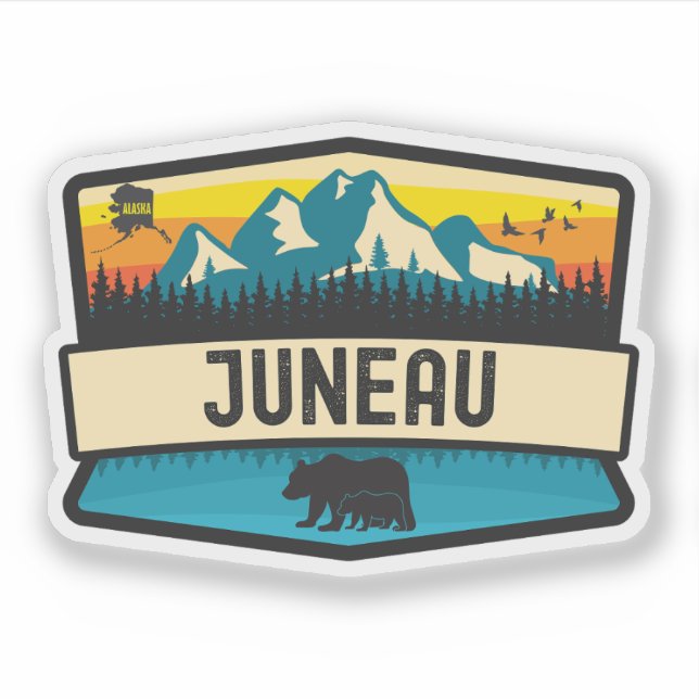 Sticker Juneau (Alaska) (Devant)