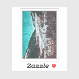 STICKER JUNEAU - TONGASS - MENDENHALL GLACIER - ALASKA US