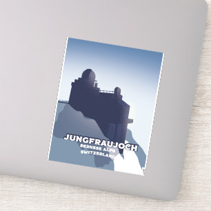 Sticker Jungfraujoch, Jungfraujoch Alpes bernoises