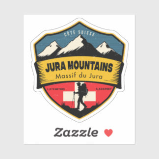 Sticker Jura Mountains , Massif du Jura , Switzerland 
