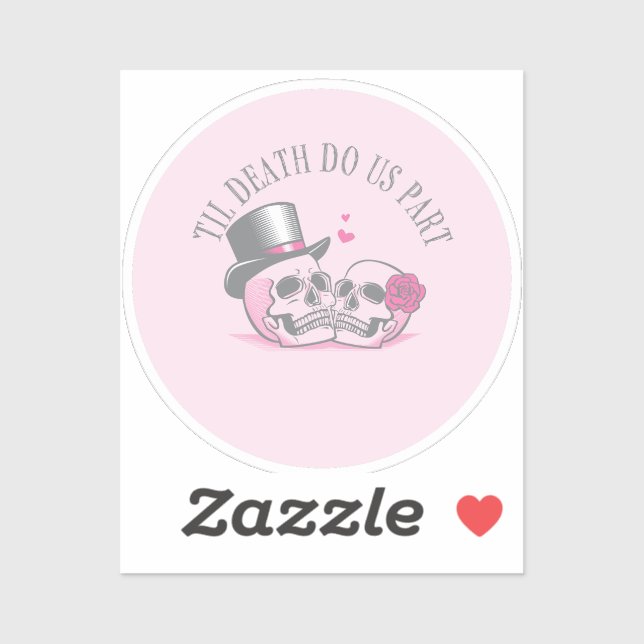 Sticker Jusqu'à ce que la mort nous sépare (Feuille)