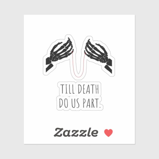 Sticker Jusqu'à ce que la mort nous sépare Boxy (Feuille)