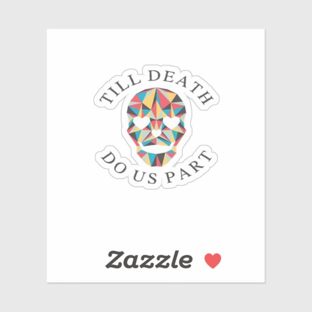 Sticker Jusqu'à la mort Faisons-nous de l'Halloween drôle  (Feuille)