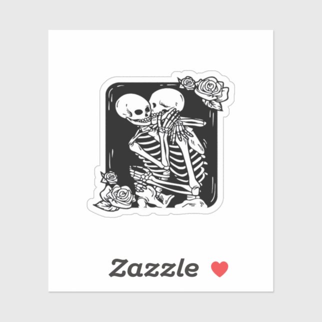 Sticker Jusqu'à la mort Faites-nous un design drôle (Feuille)