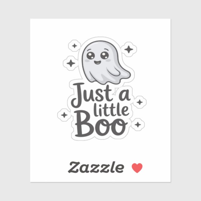 Sticker Just Little Boo Création Drôle (Feuille)