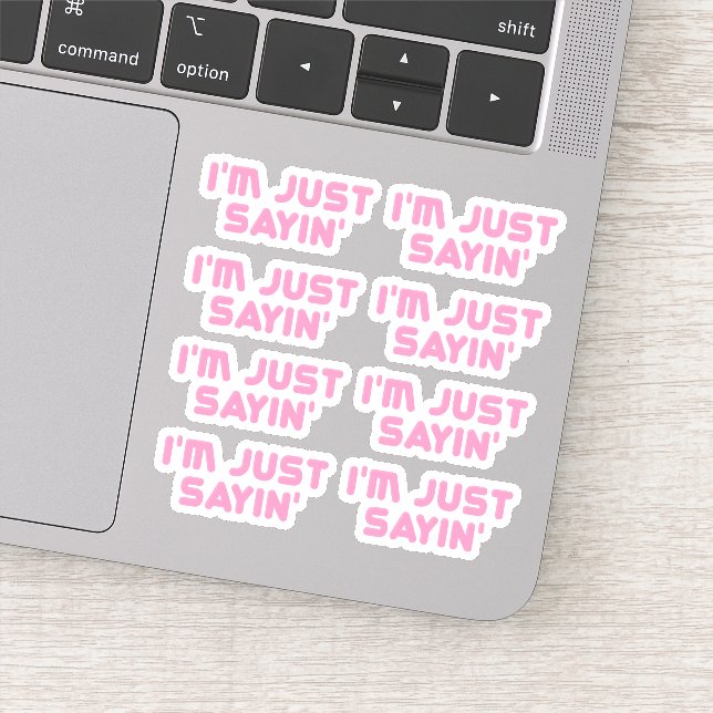 Sticker Juste dire (Détail)