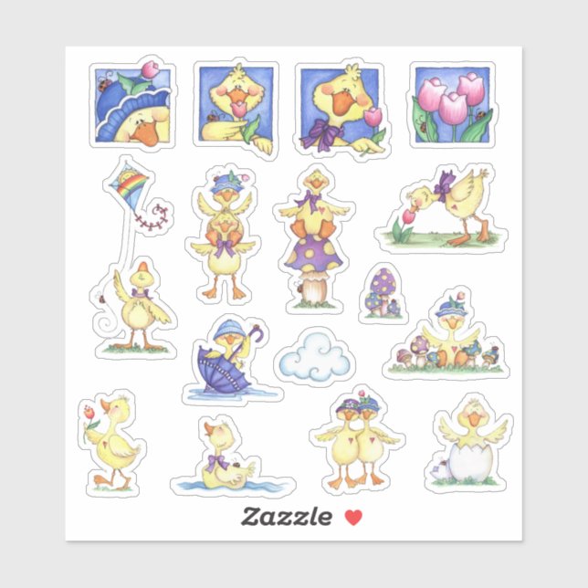 Sticker Juste Ducky (Feuille)