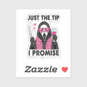 Sticker Juste le bout, je promets, drôle et horrifique