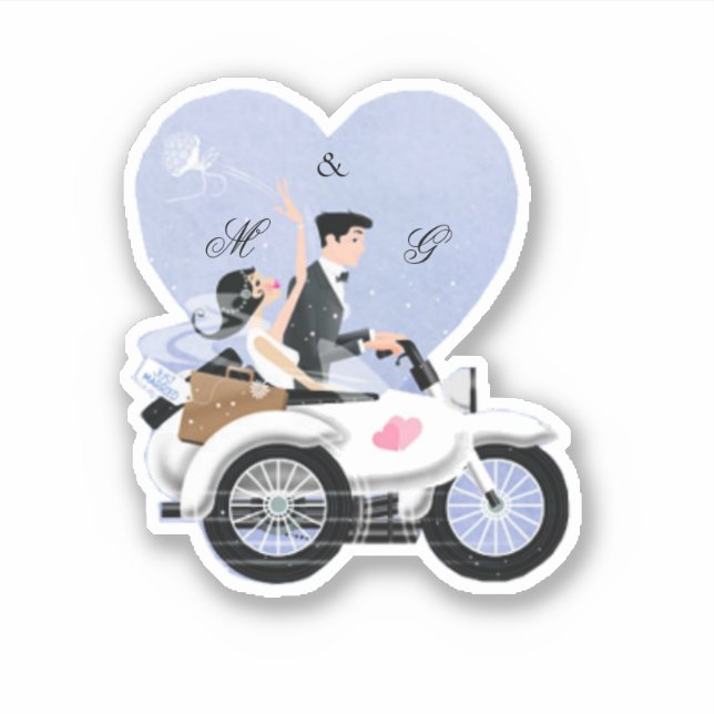 Sticker Juste marié (Devant)