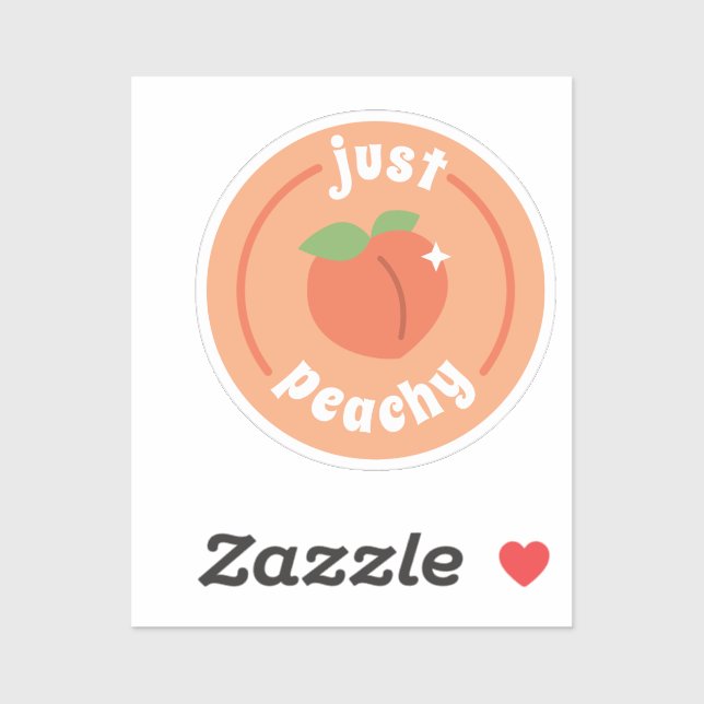 Sticker Juste Peachy (Feuille)