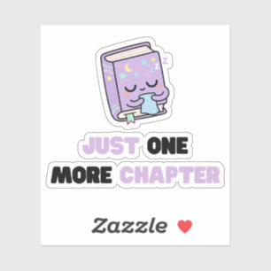 Sticker Juste un chapitre de plus Livre vectoriel drôle et