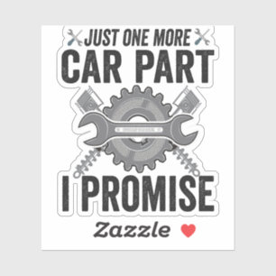 Sticker Juste un de plus Voiture Partie i Promesse Funny M