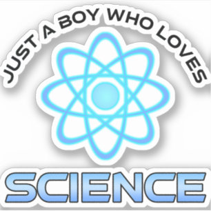 Sticker Juste un garçon qui aime la science
