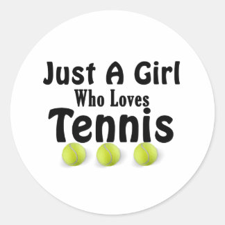 Sticker Juste une fille qui aime le tennis