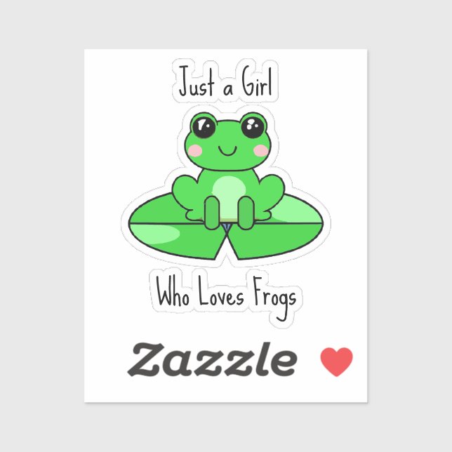 Sticker Juste une fille qui aime les amis (Feuille)