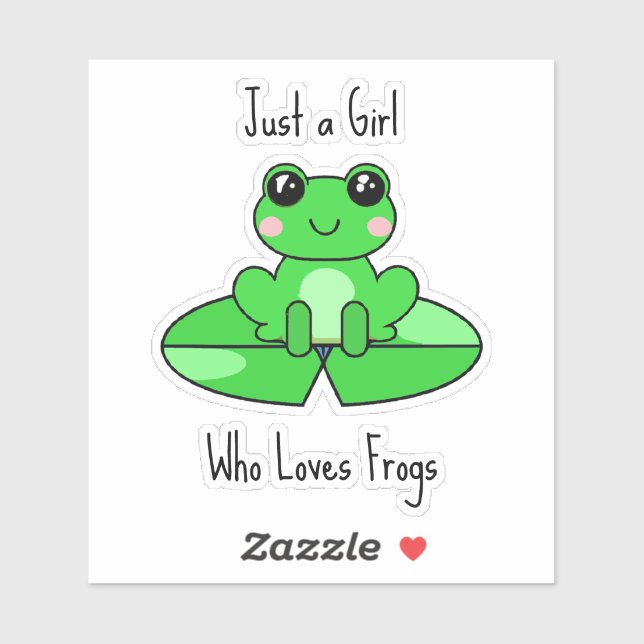 Sticker Juste une fille qui aime les amis (Feuille)