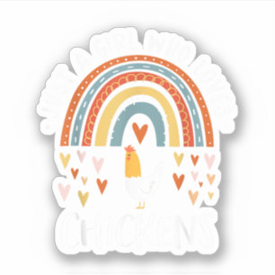 Sticker Juste une fille qui aime les cadeaux arc-en-ciel d