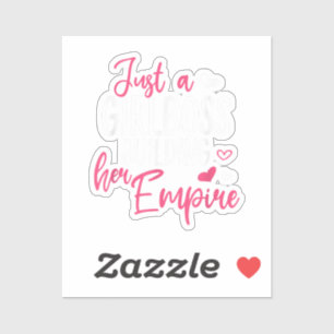 Sticker Juste une patronne qui construit son empire femmes