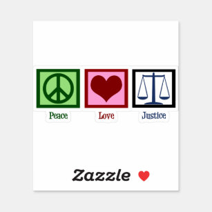 Sticker Justice de l'amour pour la paix